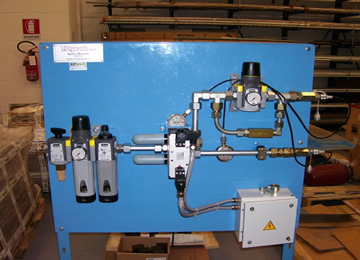 Pneumatic control system ST 08-63 for roller vane